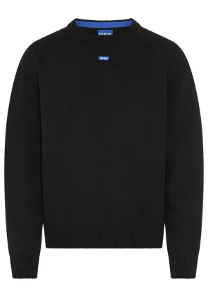 HUGO Blue Trui met ronde hals San Casey