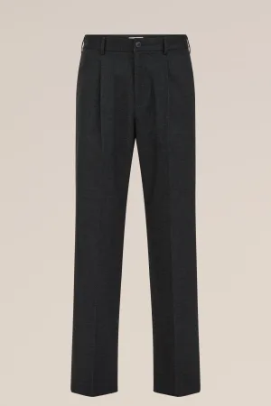 WE Fashion – Heren loose fit pantalon – Loose fit – Donkergrijs –