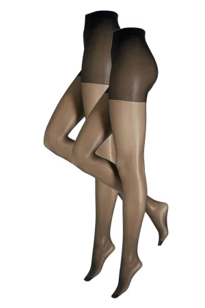 anytime corrigerende panty 20 denier – set van 2 zwart