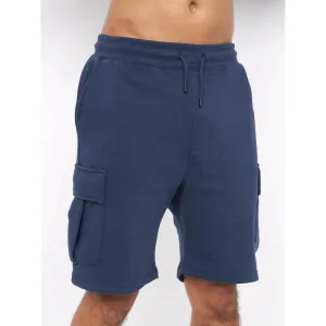 Crosshatch Heren Seagaro Cargo Shorts (Insignia Blauw)