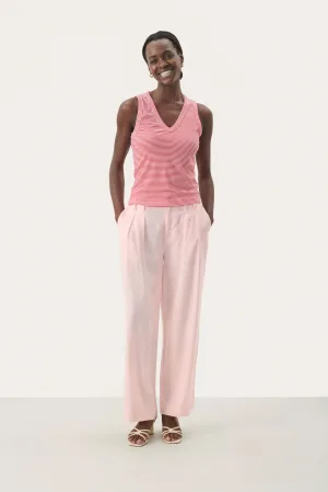 Jersey top Regular fit Red and White Stripe