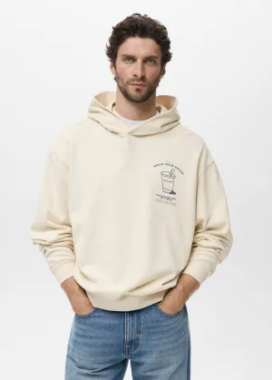 Mango Man hoodie beige