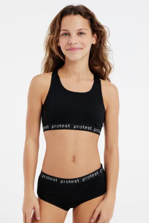 Protest crop bikini PRTBEAU JR zwart