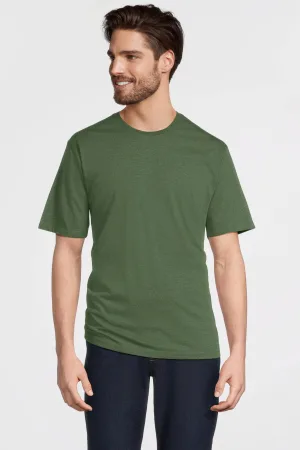 anytime T-shirt groen melange