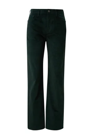 s.Oliver corduroy straight regular waist casual broek petrol