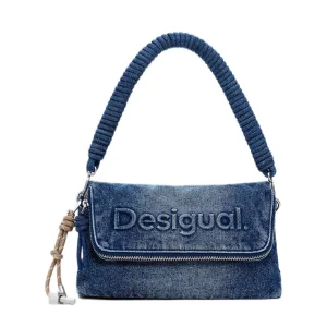 Desigual denim crossbody tas blauw