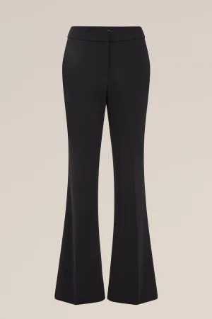 WE Fashion – Dames Flared pantalon – Zwart –