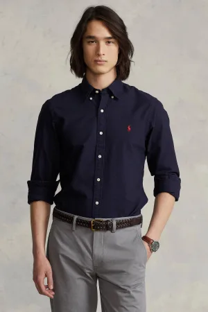 POLO Ralph Lauren slim fit overhemd met logo navy