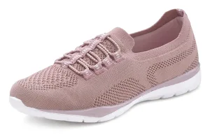 Lascana Sneakers Slipper, halfschoen, licht mesh materiaal om in te stappen met elastische veters vegan