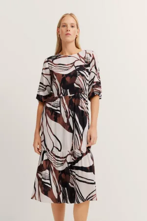 Bugatti Damen Zomerjurk met volants & deelnaden