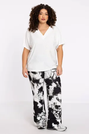 YOEK x Hannelore wide leg high waist broek zwart