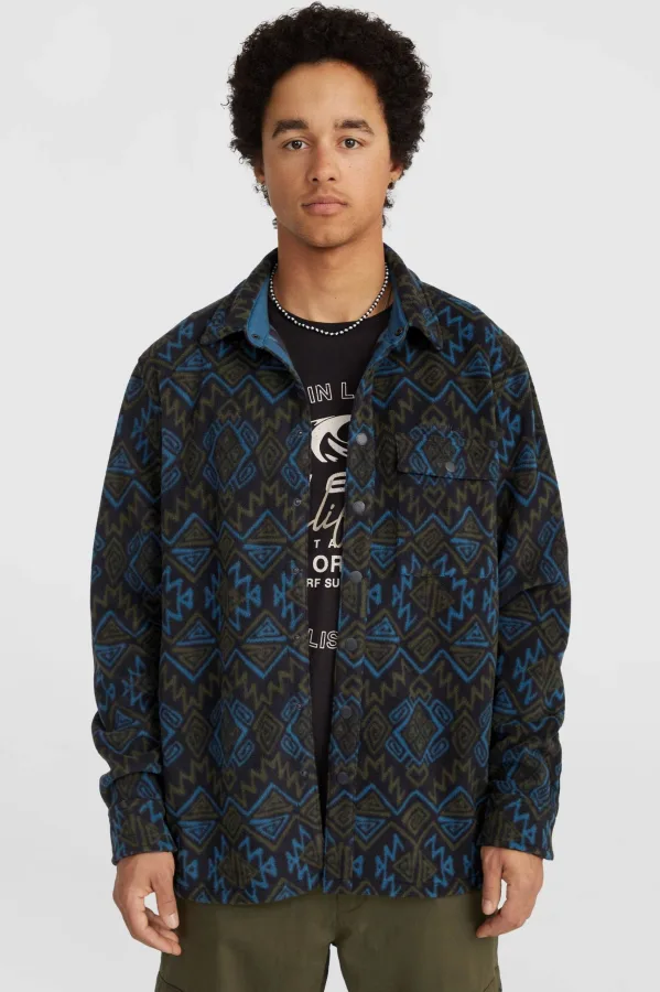 O’Neill geruit overhemd black retro ikat