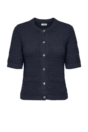 JDY gebreid vest donkerblauw