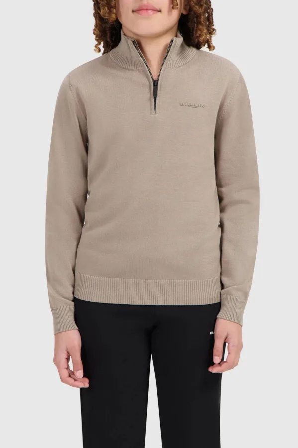 Ballin trui beige fijn gebreid