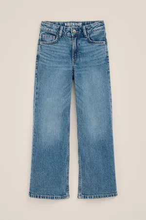 Blue Ridge – Meisjes wide leg jeans – Relaxed Fit – Blauw – Katoen –