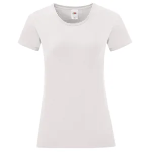 Fruit of the Loom Dames/dames Iconisch 150 T-Shirt (Wit)