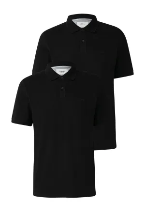 s.Oliver regular polo zwart