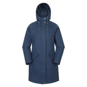 Mountain Warehouse dames/dames Polperro lichtgewicht gewatteerde waterdichte jas (Marine)