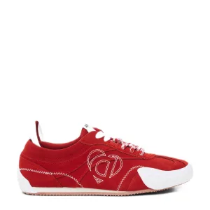 Desigual suède sneakers rood