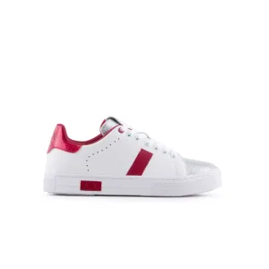 Women’s Armani Exchange Trainers in White red