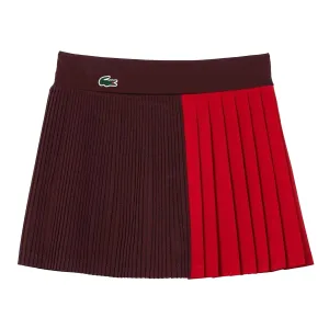 Lacoste Dames/Dames Ultra Dry Tennisrok (Kastanjebruin Rood)