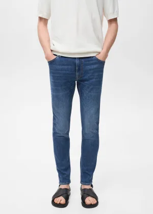 Mango Man skinny jeans changeant blauw