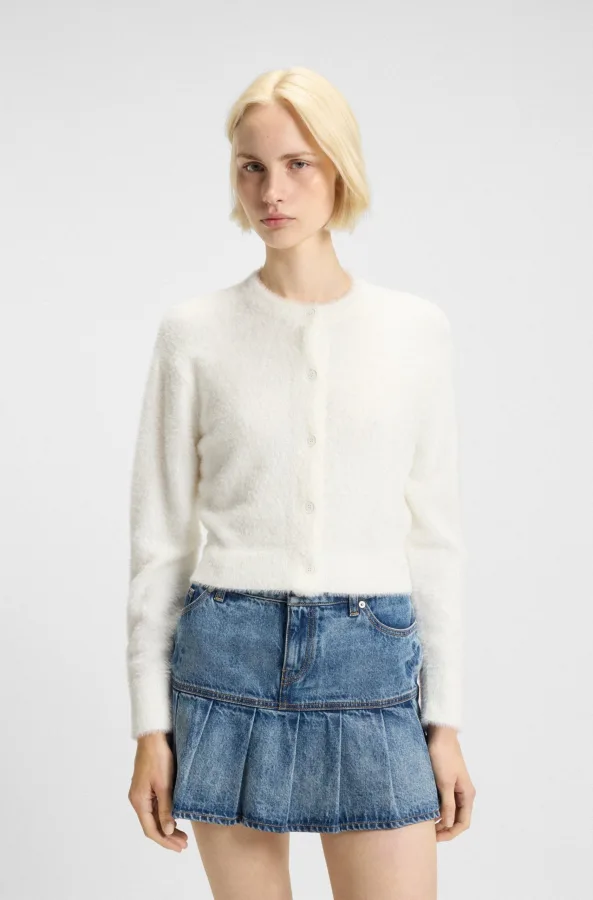 HUGO Blue Cardigan Sfurry