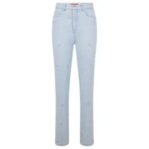 Hugo Dames/Dames Gayang Relaxed Fit Jeans (Turquoise)