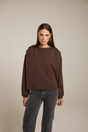 Homage to Denim sweater bruin