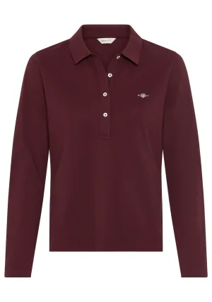 Gant Poloshirt met lange mouwen SLIM SHIELD LS PIQUE POLO
