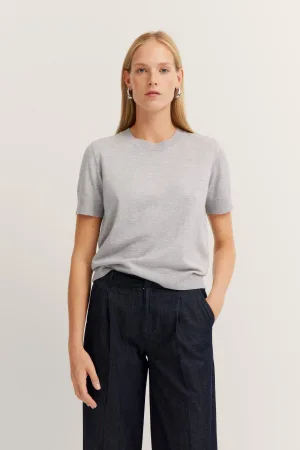 Bugatti Trui met ronde hals met korte mouwen