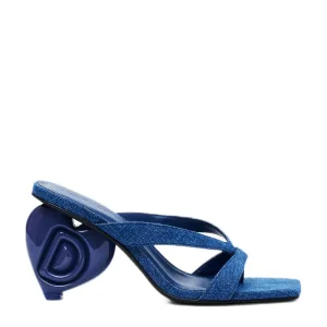 Desigual denim muiltjes blauw