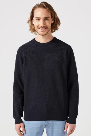 Wrangler – CREWNECK SWEATER BLACK