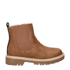 Nelson Kids gevoerde enkelboots cognac