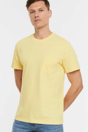 anytime T-shirt geel