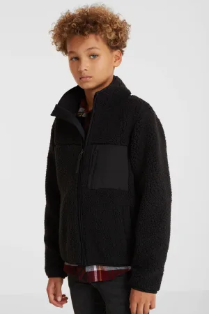 anytime teddy fleece vest zwart