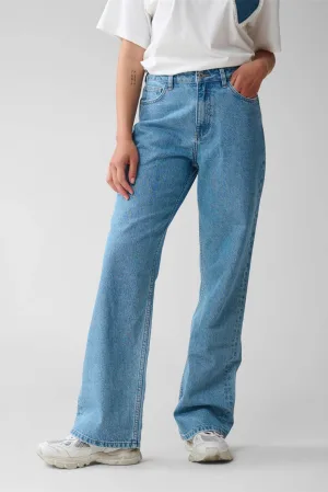 Shoeby wide leg jeans medium blue denim