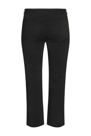 Kaffe Curve straight leg jeans black denim