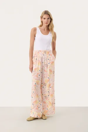 Casual broek Easy fit Multi Paisley Print