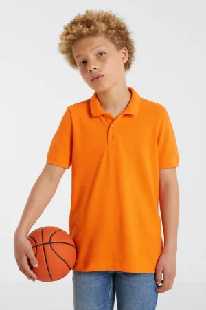 anytime piqué polo oranje