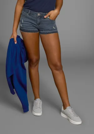 KangaROOS Jeansshort korte broek, met destroyed-effecten, lage taille