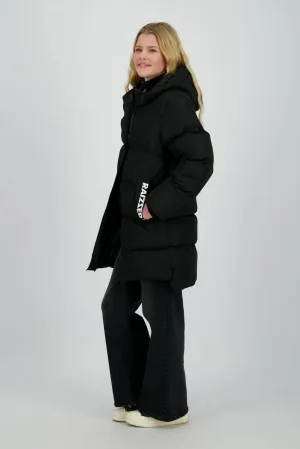 Raizzed gewatteerde jas zwart