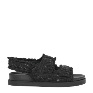 ONLY sandalen met glitters zwart