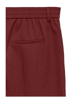 VERO MODA straight regular waist casual broek rood