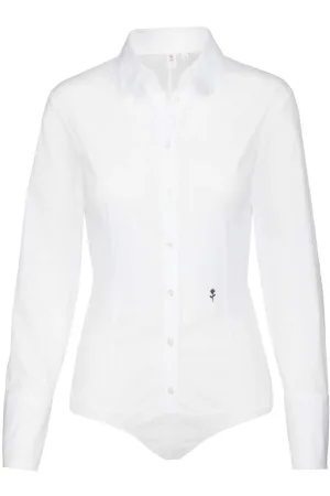 Seidensticker Dames Overhemd wit, Effen