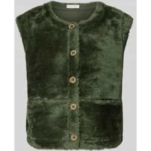 Christian Berg Woman Gilet van imitatiebont met ronde hals