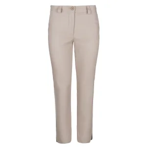 Beige denimkatoenen spijkerbroek
