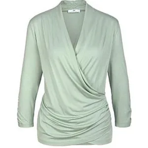 Shirt v-hals Van Peter Hahn groen