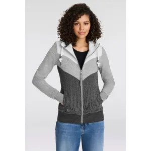 Ragwear Sweatvest TREGA ZIP O in colourblocking-design