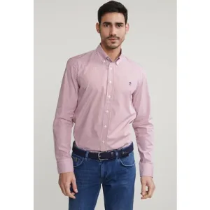 River Woods Custom Fit Striped Shirt Red/white